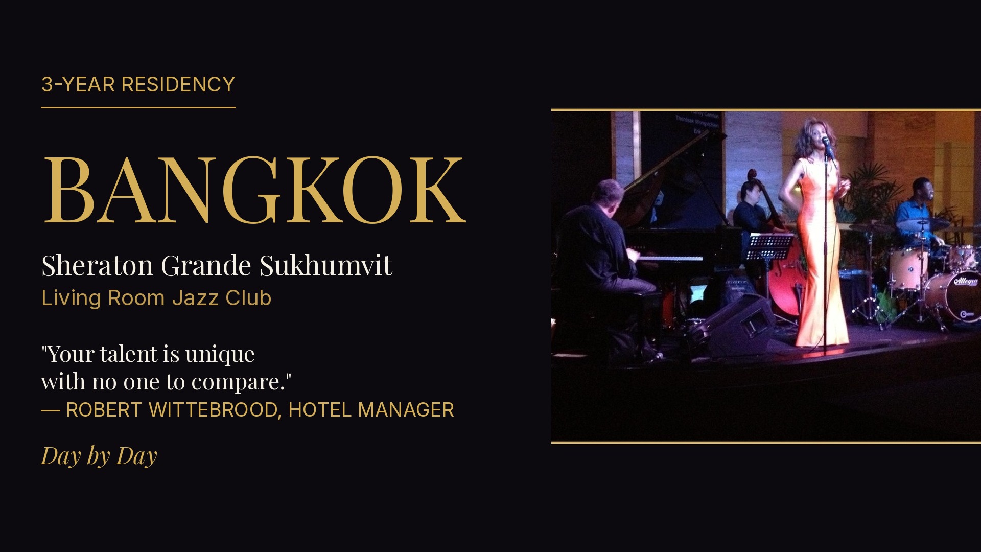 Bangkok — Sheraton Grande Sukhumvit, three-year residency